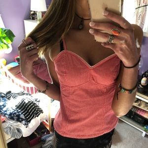 Cute Arizona red striped top